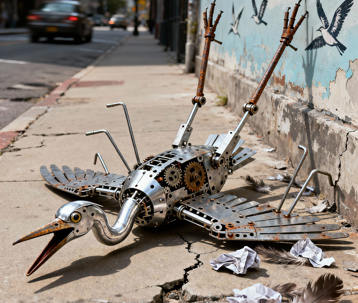 Ce héron serait-il réparable ?